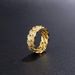 Hip hop zircon Cuban chain ring men's full zircon gold plated 8mm chain ring jewelry_ipsvogv.com