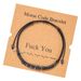 Hot Selling Morse Code Bracelet Creative Black Iron Stone String Wood Beads Hand Woven Card Couple Bracelet_ipsvogv.com