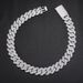 Men's Jewelry Multi Size Classic Diamond Cuban Chain Series Full Of Zircon Hip Hop Necklace Accessories_ipsvogv.com