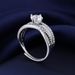 tikto Live Broadcast Hot Sale Three Lives One Carat Moissanite Ring Female Valentine's Day Gift_ipsvogv.com