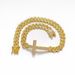 New Hip-Hop Trendy Men's Style Diamond-Studded Cross Cuban Chain Personality Full Diamond Bracelet For Men And Women_ipsvogv.com
