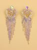 Explosions Tassel Peach Heart Full Diamond Earrings Bohemian Long Women's Earrings earring_ipsvogv.com