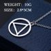 Rap Singer Eminem's Pendant Necklace, Nightclub Hip-hop Minimalist Triangular Necklace_ipsvogv.com