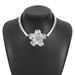 N12338 New Fashionable Accessories Personalized Simple Flower Set Pearl Collar for Women_ipsvogv.com
