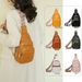 Hot Single Shoulder Crossbody Bag For Women Simple And Fashionable Casual Motorcycle Bag Women's Texture PU Women's Chest Bag_ipsvogv.com
