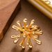 Exaggerated, Fashionable, High Street Style, Personalized Floral Bud Ring With An Open Mouth Design That Does Not Fade_ipsvogv.com