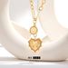 Copper plated K real gold new love necklace ins style light luxury design high end female sweater chain_ipsvogv.com