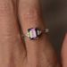 Colorful Stone Diamond Ring, Creative And Personalized Inlaid Rainbow Jewelry, Zircon Ring_ipsvogv.com