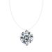 Women's Men's Zircon Necklace Transparent Chain X4474 Light Luxury_ipsvogv.com