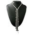 Sexy personality long rhinestone tassel necklace simple temperament fashion retro necklace_ipsvogv.com