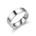 Light Luxury And Minimalist 6mm Plain Titanium Steel For Women's Fashionable Men's Ring Accessories_ipsvogv.com