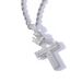 Full Diamond Hip-Hop Style Micro-Inlaid Zircon Crown Cross Pendant Trendy American Necklace Clavicle Chain_ipsvogv.com