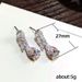 Cao Shi Jewelry Fashion Women's Mid Length Leaf Droplet Shaped Zircon Earrings_ipsvogv.com