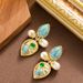 Antique Style Diamond Inlaid Pearl In French Literature, Female Niche Personality, Ethnic Style, High-end Silver Needle_ipsvogv.com