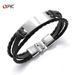 Men's Jewelry Simple And Versatile Multi Layer Braided Bracelet Men's Personality Hip Hop Smooth Engraved Bracelet Accessories_ipsvogv.com