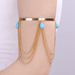 Jewelry Punk Adjustable Metal Hanging Chain Tassel Ring Holiday Style Beach Open Arm Bracelet_ipsvogv.com