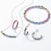 Love rainbow zircon bracelet S925 silver package inlaid with colorful zirconium colored gemstone hand jewelry simple light luxury fashion women_ipsvogv.com