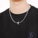 Wang Jiaer's Same Titanium Steel Non Fading Star Necklace, Hip-hop Cuban Fashion, Male Niche Versatile Couple Necklace_ipsvogv.com