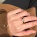 1096 】 People Collected 【 By Vintage White Diamond With Light Luxury High-end Feel, A Niche Zircon Gold Ring, And An 【 】 Feel, Ring,_ipsvogv.com