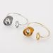 B2954 design irregular trumpet shaped pearl opening bracelet, light luxury high-end sensory ring bracelet_ipsvogv.com