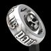 Sanjie's New Creative Skull Head Ring, Punk Style, Thai Silver Black Ring_ipsvogv.com