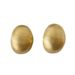 Gold-Plated Copper High-End Matte Brushed For Women, Simple Minimalist Style, Oval Niche Design, Elegant Earrings_ipsvogv.com