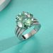 10 Carat Moissanite Female Ring High End Precision Version Silver Moissanite Crescent Eye Ring_ipsvogv.com
