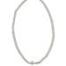S Pure French Lace Grid Silver Bead Necklace For Women Fashion Niche Design Multi-layer Stacked Pearl Choker_ipsvogv.com