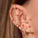 Unisex popular zircon piercing ear bone nails female temperament no ear piercing ear clip screw ball earrings_ipsvogv.com