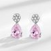 tikto Live Broadcast Hot Sale Light Luxury Premium Female Colorful Treasure Personality Pink Diamond Water Drop_ipsvogv.com