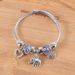 Family Fashion Style Colorful Beaded Crown Love Key Lucky Elephant Couple Student Versatile Bracelet_ipsvogv.com