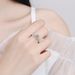 Mosan One Gram S Sterling Silver Women's Wedding Ring With Opening Design, Unique Engraving For Valentine's Day Gift_ipsvogv.com