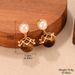 Maillard Style Autumn And Winter Tiger Eye Stone Series High End Fashion Earrings Do Not Fade Tassel Geometric Earrings_ipsvogv.com