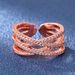Adjustable Opening For Women's Korean Edition Instagram New Ring Fashion Set With Zirconia Personalized Zircon_ipsvogv.com