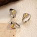 Women’s Jewelry Set Fashion Simple Electroplating Gold Stainless Steel Closed Ring_ipsvogv.com