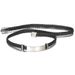 Leather Woven Men's Bracelet, Simple And Fashionable Titanium Steel Jewelry_ipsvogv.com