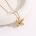 2023 New Titanium Steel Necklace, Women's Full Diamond Bow Knot, Light Luxury Feeling, Minor Insights, Cold Wind_ipsvogv.com