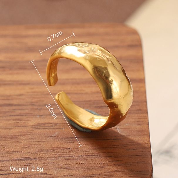Medieval Vintage Jewelry Natural Stone Geometric Ring High End Sense All Match Retro Non Fading Summer Jewelry_ipsvogv.com
