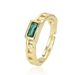 Women’s Jewelry Set Fashion Simple Twisted Square Colored Diamond Zircon CZ Ring Female Open Adjustable Design Ring Ins Style_ipsvogv.com