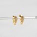 Women’s Jewelry Set Fashion NewGold Inlaid Triangular Asymmetrical Earrings Fashionable Women's Versatile Small Earrings_ipsvogv.com