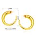 Women's Jewelry Set Fashion Titanium Steel C Shaped Gradient Earrings Personalized Design New Creative Popular Stainless Steel Exquisite Earrings_ipsvogv.com