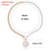 Niche Design High-end Splicing Chain Fritillary Pendant Necklace Female, Cold Wind OT Buckle Pearl Necklace Decoration_ipsvogv.com
