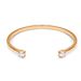 Personality Chic Minimalist Double Zircon Open Copper Plated K Gold Bracelet Bracelet_ipsvogv.com