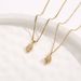 Simple gold branches and jade leaves titanium steel necklace for women, versatile, niche, high level, net red,_ipsvogv.com