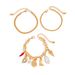 Holiday Style Metal Conch Crab Claw Pendant Creative Small Chili Pearl Snake Bone Chain Bracelet_ipsvogv.com