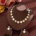 Women’s Jewelry Set Fashion Fashionable Bridal Suits Wedding Jewelry Necklace Earrings Bracelet Ring Round Simple Suit Dress Accessories_ipsvogv.com