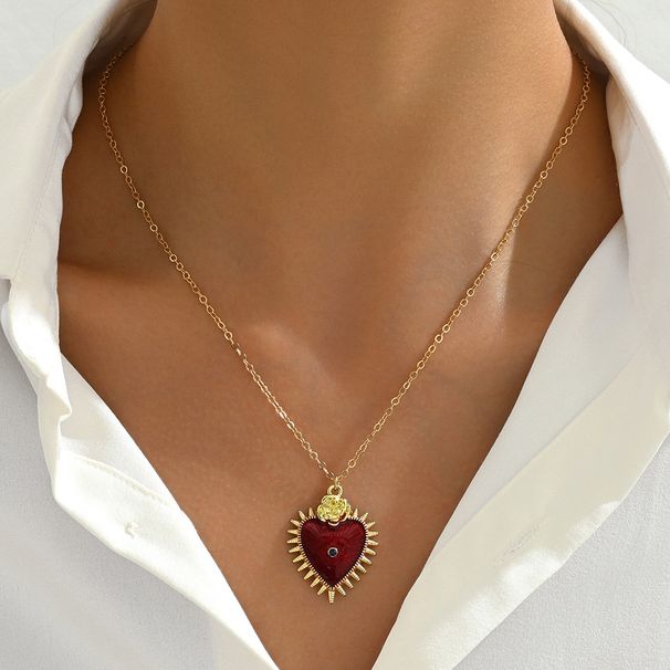Fashion OL Love Necklace For Women, Personality Devil Eye Oil Drop Design, Niche Clavicle Chain, High Grade Necklace_ipsvogv.com