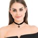 Choker Short Collarbone Chain Collar Women's Strap Neck Accessories Sexy Black Wide Edged Internet Famous Necklace_ipsvogv.com
