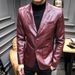 Men's Clothing Leather Suit Autumn New Casual Jacket Style Slim Lapel Leather Suit Leather Jacket Men's_ipsvogv.com