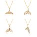 Fashion Korean White Copper Necklace For Women Trendy Micro Inlaid Brick Mermaid Tail Pendant High Quality Pendant Necklace_ipsvogv.com
